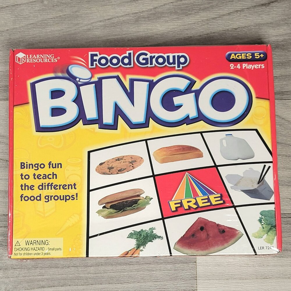 Food Group Bingo Educational Teaches Different Food Groups Grades K-3 NEW Sealed - Picture 1 of 4